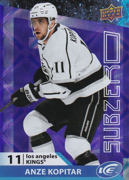 insert karta ANZE KOPITAR 21-22 UD Ice Subzero číslo SZ-19